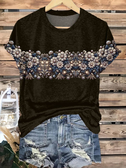 Flower Print T-shirt
