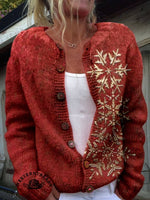 Christmas Snowflake Casual Sweatshirt