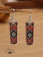 Women's Bohemian West Aztec Oil Drop Earrings