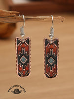 🎁 Women's Bohemian West Aztec Oil Drop Earrings (100% off)