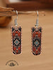 Women's Bohemian West Aztec Oil Drop Earrings
