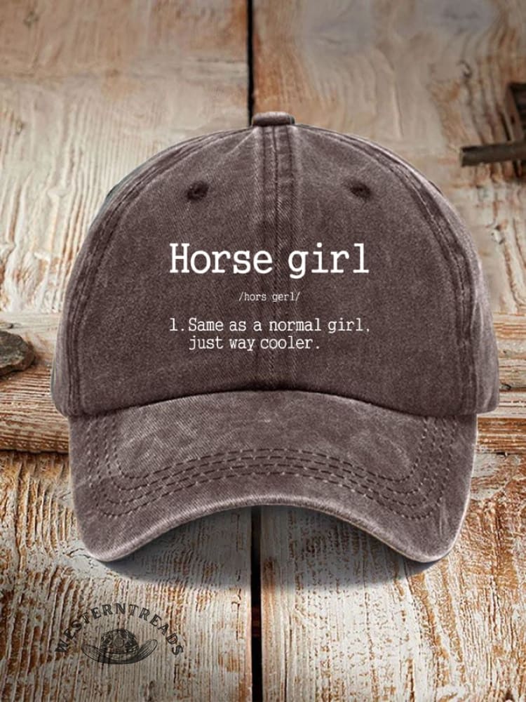 Horse Girl Printed Unisex Hat