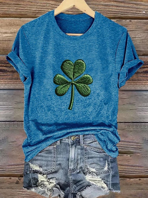 Women's St. Patrick's Day Printed Casual T-Shirt
