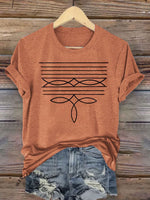 Boot Stitch Print T-shirt