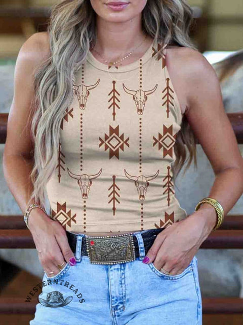 Women's Aztec Print Tank Top