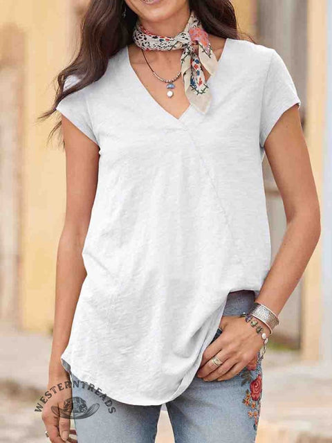 Women's V-neck Casual T-Shirt