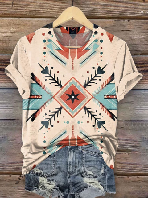 Aztec Print T-shirt
