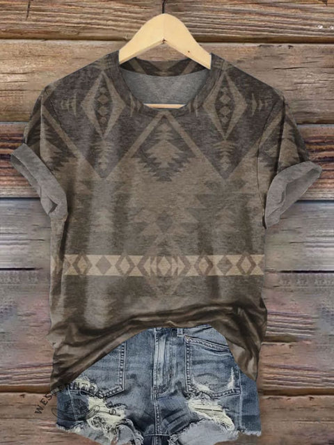 Aztec Print T-shirt