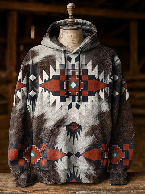 Aztec print Casual Hoodie Sweatshirt