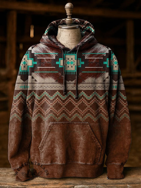 Aztec print Casual Hoodie Sweatshirt
