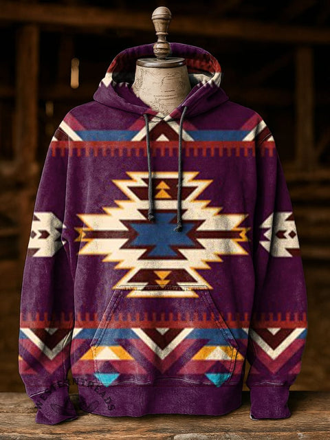 Aztec print Casual Hoodie Sweatshirt