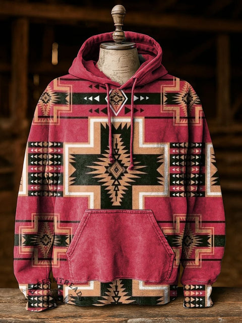 Aztec print Casual Hoodie Sweatshirt