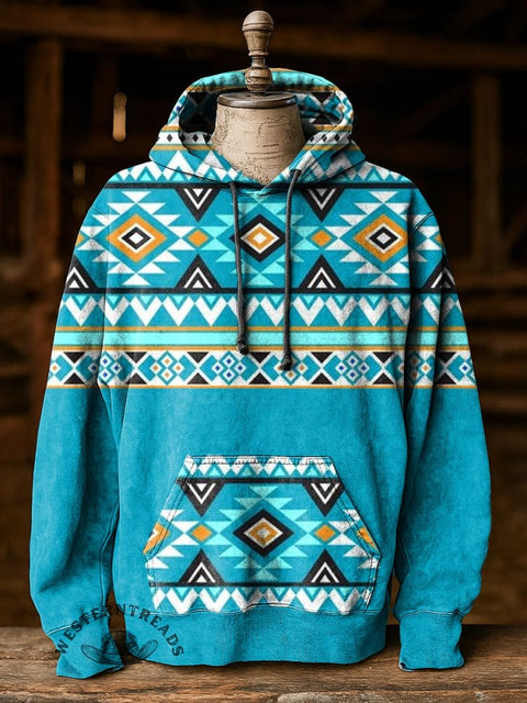 Aztec print Casual Hoodie Sweatshirt