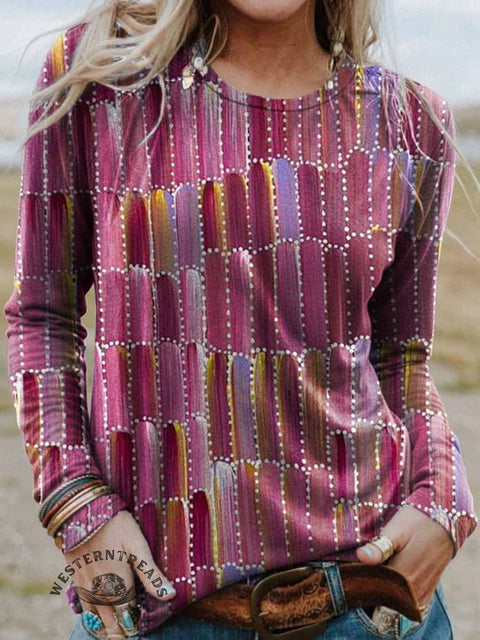 Women's Art Print Casual T Shirt
