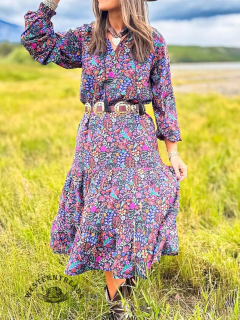 Women's Floral Print Cotton Dress
