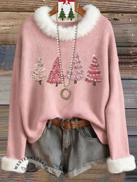 Women's Christmas Print Print Knit Pullover Sweater