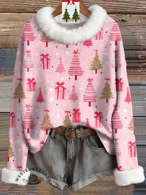 Women's Christmas Print Print Knit Pullover Sweater