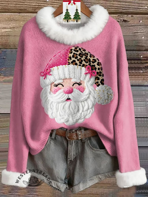 Women's Christmas Print Print Knit Pullover Sweater