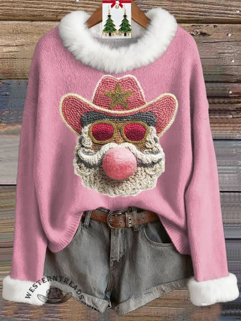 Women's Christmas Print Print Knit Pullover Sweater