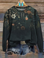 🔥Hot Sale🔥Flowers Art Print Casual Short Sleeve T-shirt