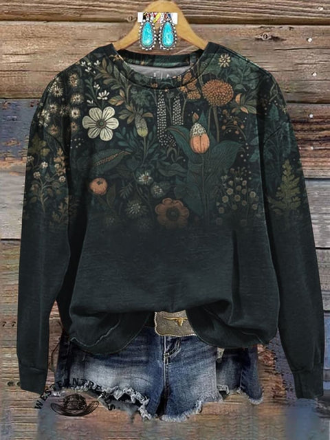 🔥Global best-selling🔥Flowers Art Print Casual Short Sleeve T-shirt