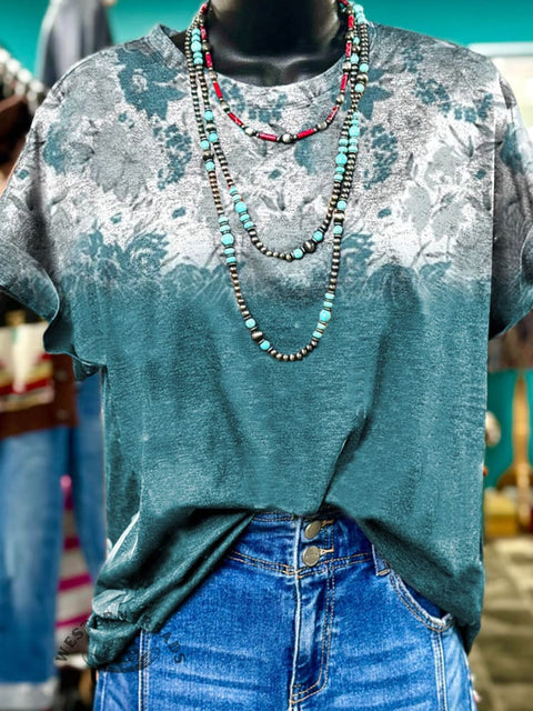 Floral Print Casual Top