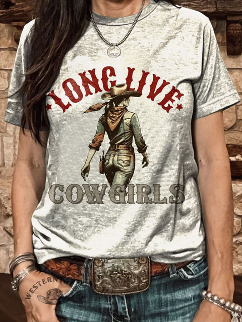 Cowgirl Printed Casual Top