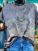 Vintage Floral Print Casual T-shirt