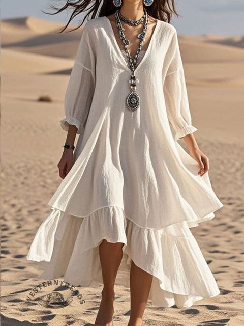 Women's Flowy Cotton Dress