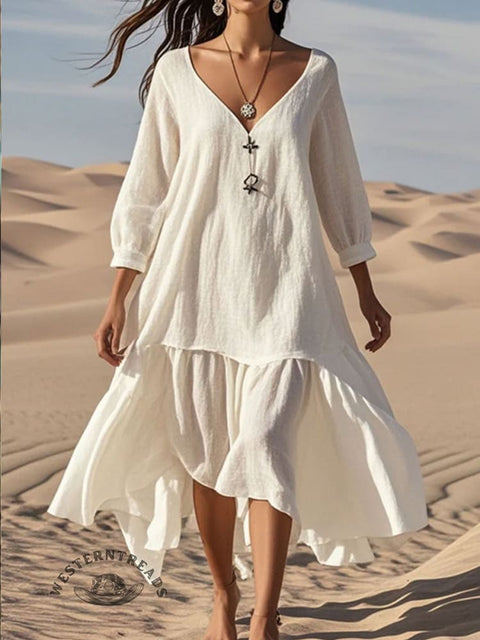 Women's Flowy Cotton Dress