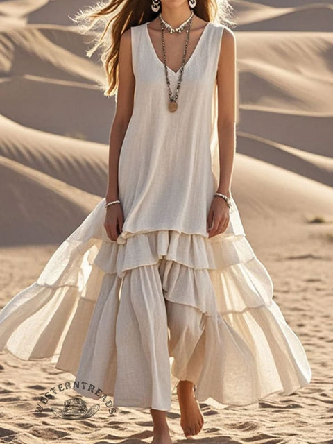 Women's Sleeveless Cotton Dress