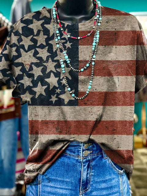 4th Of July Print T-shirt