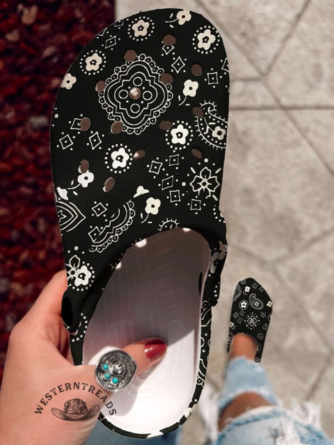 Classic Paisley Casual Hole Slippers