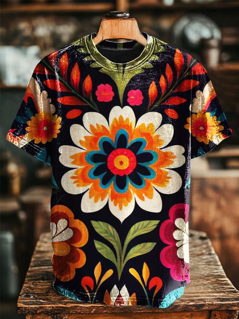 Ethnic Pattern Art Print Casual Top