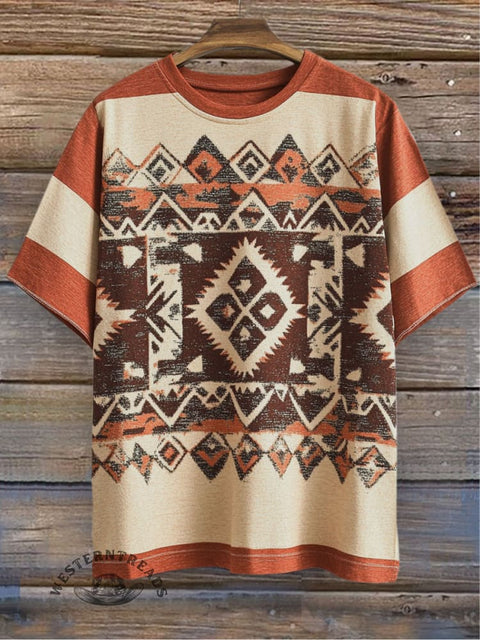 Aztec Print Casual T-shirt