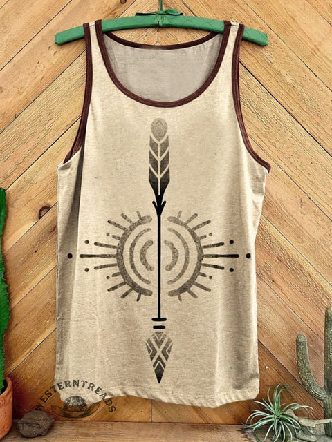 Ethnic Pattern Art Print Tank Top
