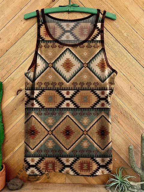 Aztec Art Prints Tank Top