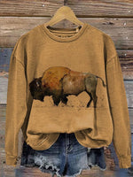 Bull Art Prints Casual T-shirt