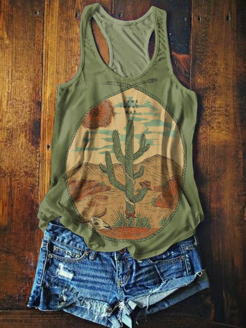 Cactus  Art Print Tank Top