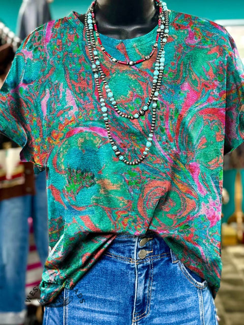 Abstract Art Prints Casual T-shirt