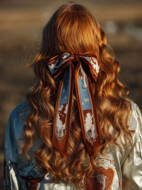 Western Art Print Hairbow