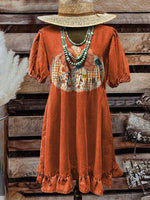 Fall Pumpkin Print Casual T-shirt