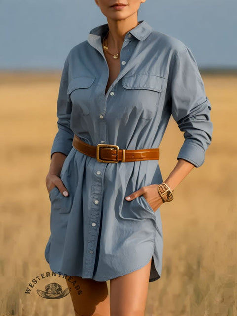 Women's Casual Shirt Dress