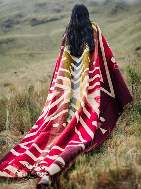 Aztec Art Print Plush Blankets