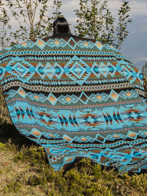 Aztec Art Print Plush Blankets
