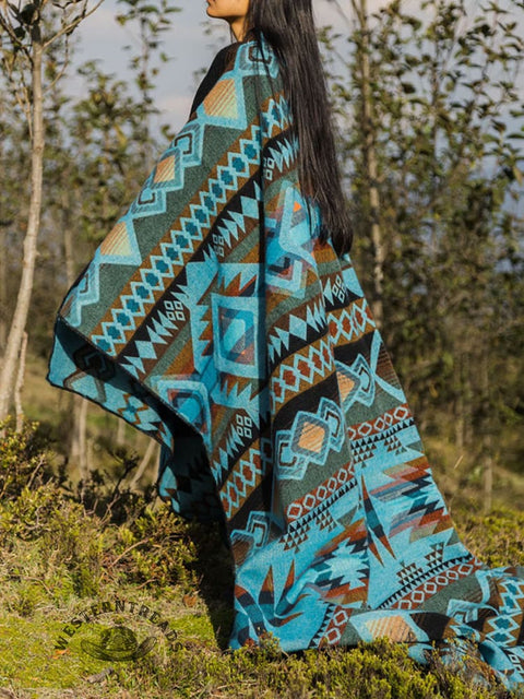 Aztec Art Print Plush Blankets