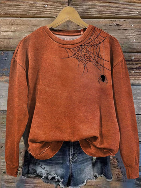 Halloween Art Prints Casual Cotton Sweatshirt