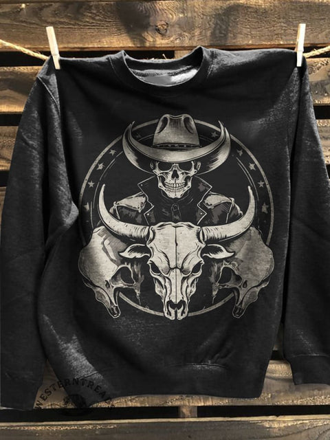 Western Art Prints Casual Cotton Sweatshirt