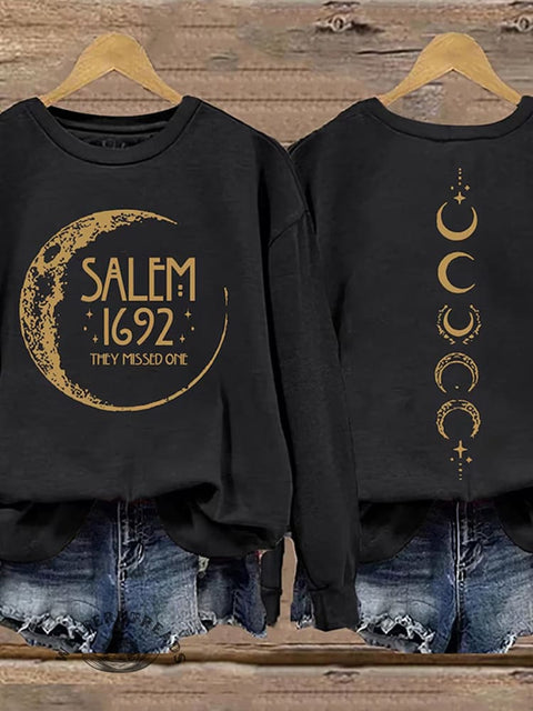 Halloween Art Prints Casual Cotton Sweatshirt