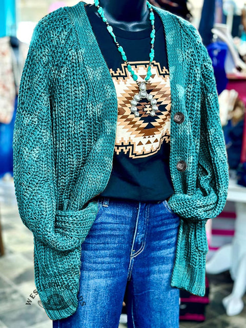 Butterfly Art Printed Casual Sweater